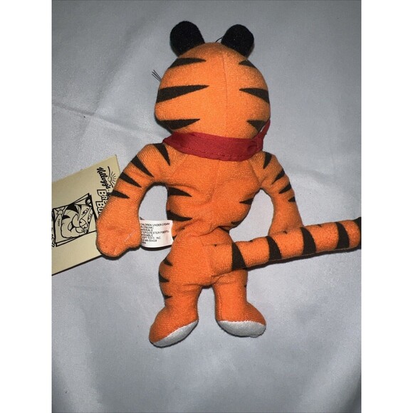 Kelloggs Tony The Tiger Plush Animal Beanbag Breakfast Brunch 6 Inch - Picture 3 of 3